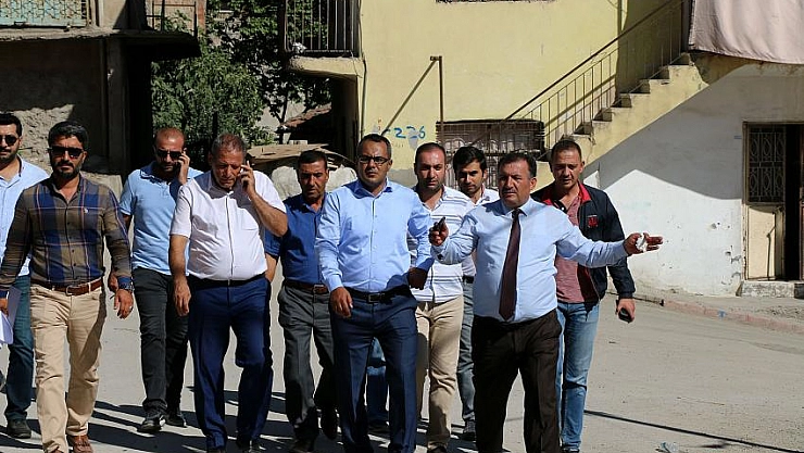 Çalışmaları yerinde inceledi 