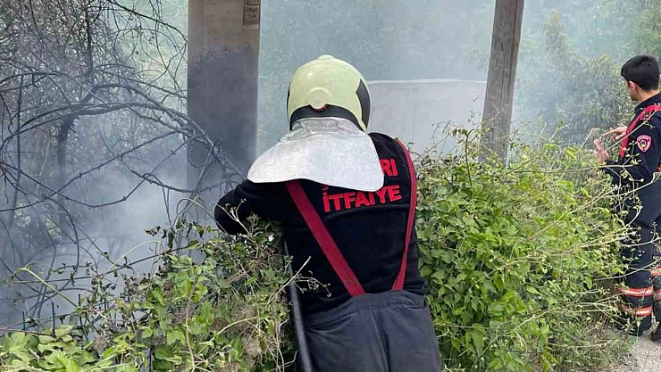 Çankırı'da arazi yangını