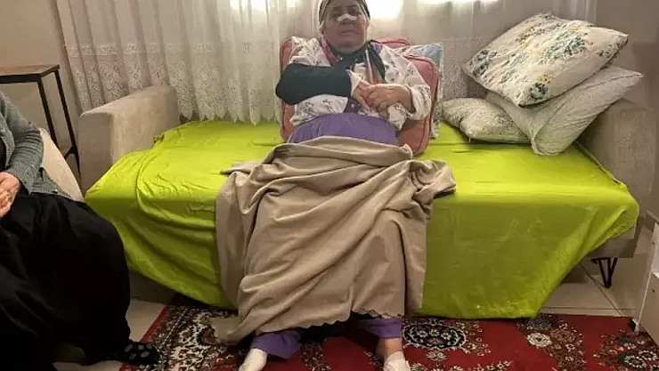 Çarptığı kadına camdan bakıp kaçtı