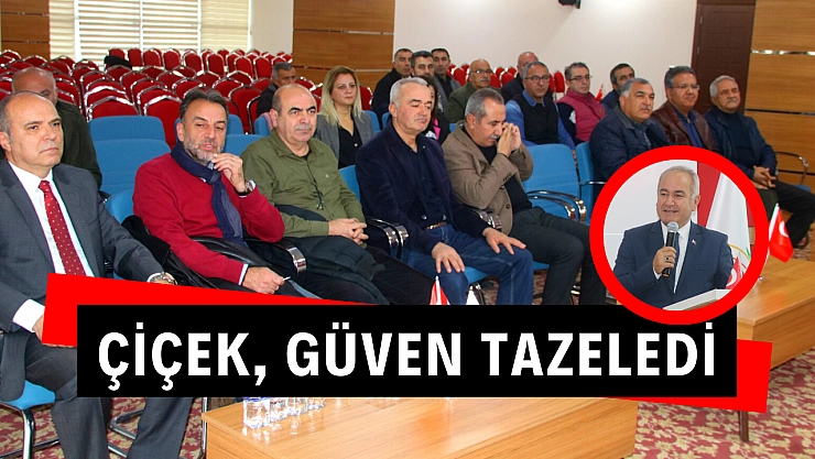 Çiçek, güven tazeledi