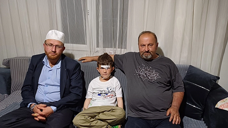 Çocuğun yardımına imam koştu