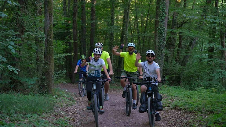 Dağ bisikleti tutkunları Ormanya'da buluştu