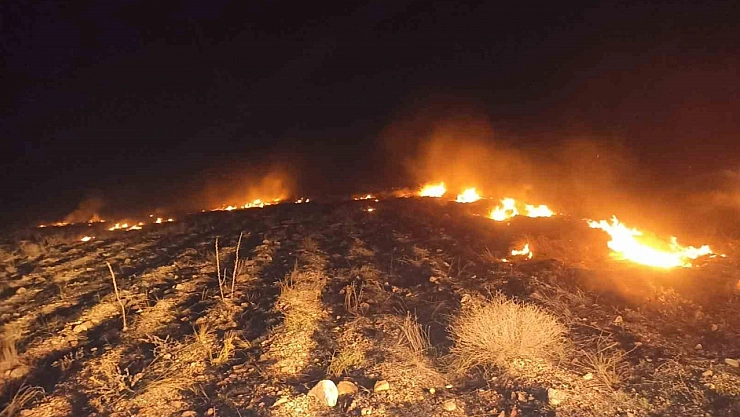 Darende' de yangın paniği: Yürekler ağıza geldi…