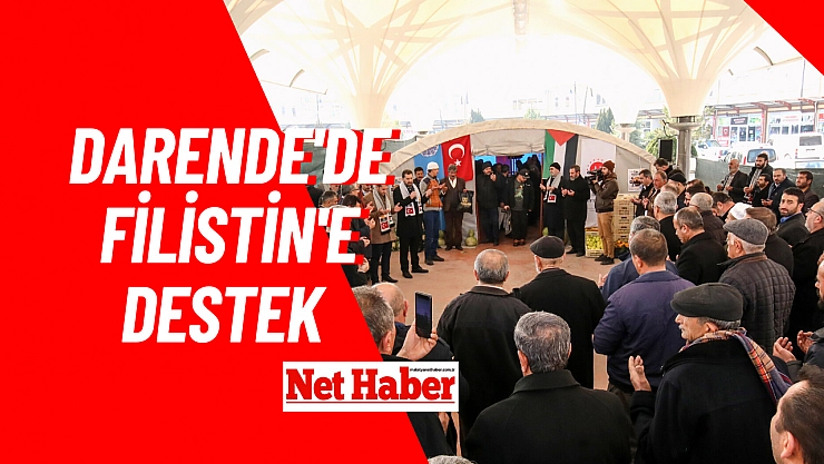 Darende'de Filistin'e destek