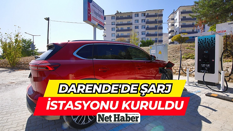 Darende'de şarj istasyonu kuruldu
