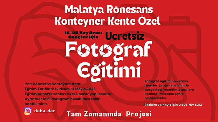 Depremzede Gençlere Umut Aşılıyor: Fotoğrafçılık Eğitimleri Başlıyor!