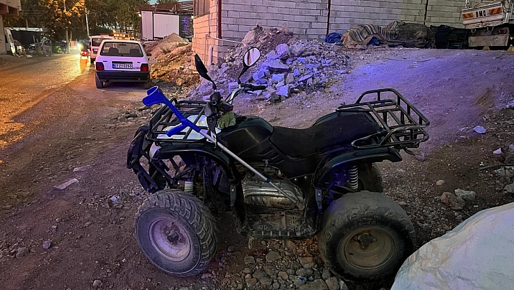 Devrilen ATV'nin sürücüsü yaralandı