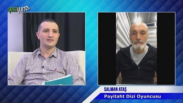 Dizi oyuncuları canlı yayındaydı