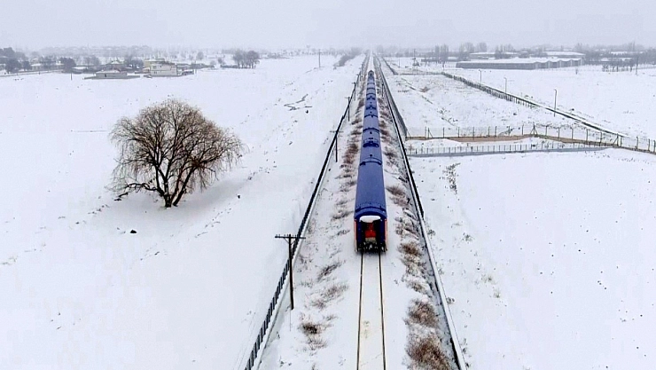 Doğu Ekspresi masalsı görüntü oluşturdu