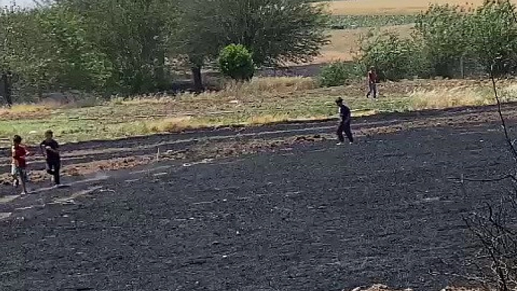 Ekin yangını korkuttu