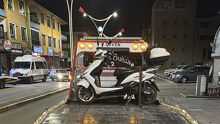 Erzincan'da motosiklet denetimi 11 motosiklet trafikten men edildi