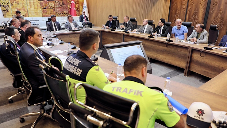 Erzincan'da trafik toplantısı yapıldı