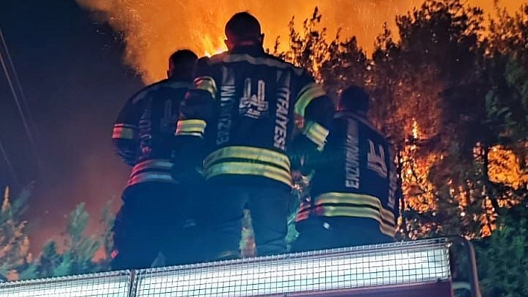 Erzurum İtfaiyesi Hatay Yangınları için seferber oldu