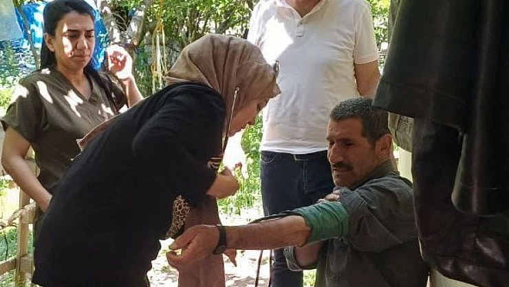 Ev ev sağlık taraması yapıldı