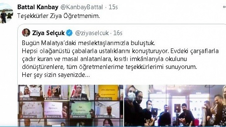 Selçuk'tan teşekkür