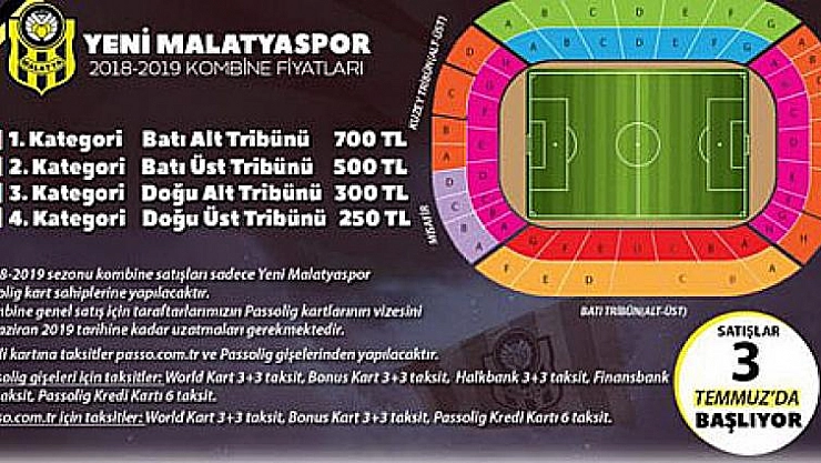 Kombine satışları başlıyor