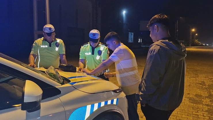 Farının biri yanmayan sürücüye ceza