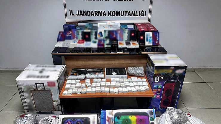 Gaziantep'te 1 milyon TL değerinde elektronik eşya ele geçirildi: 1 gözaltı