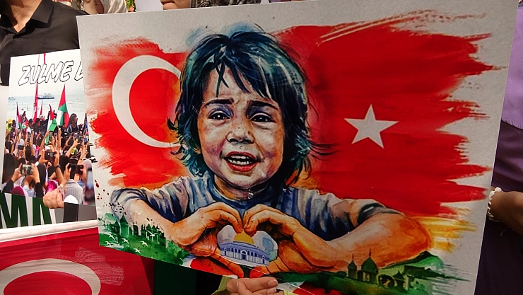 Gazze için anma ve dayanışma programı düzenlendi