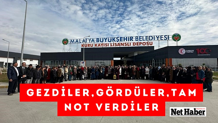 Gezdiler, gördüler, tam not verdiler