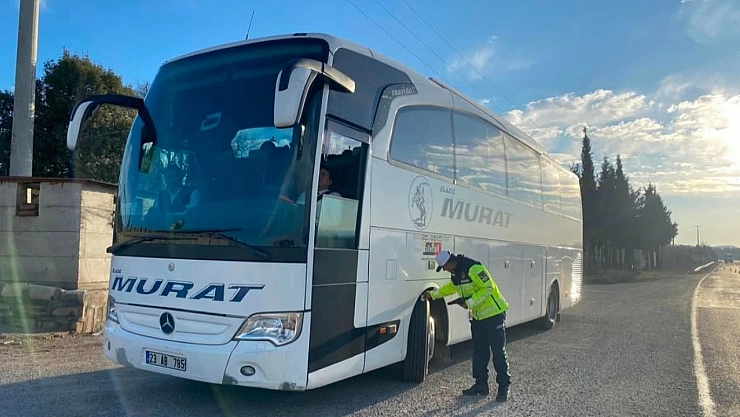 Gölbaşı'nda yolcu taşıyan araçlara denetim