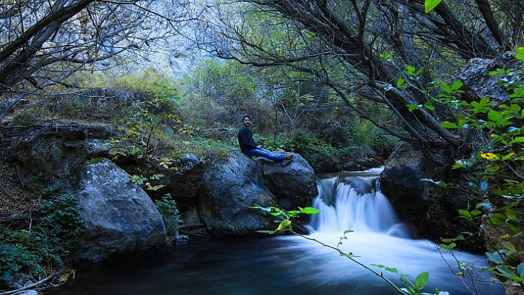 Günpınar Şelalesi'nde hazan