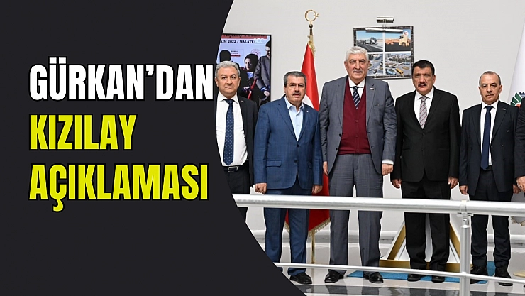 Gürkan'dan Kızılay açıklaması