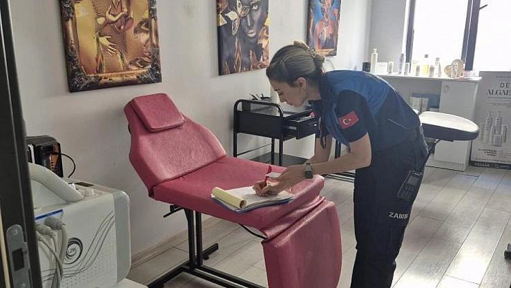 Güzellik salonları denetlendi