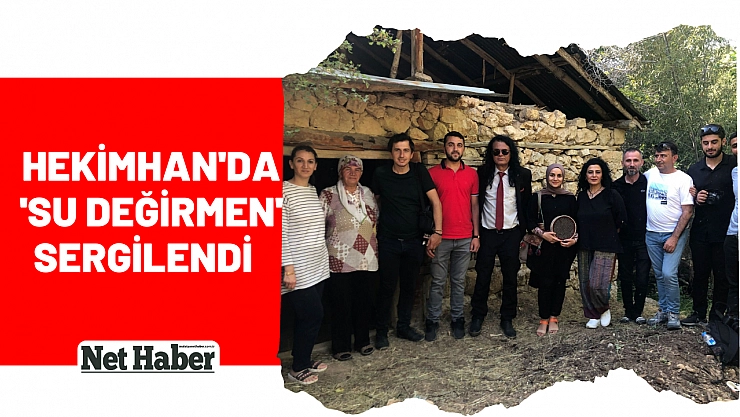 Hekimhan'da 'su değirmen' sergilendi