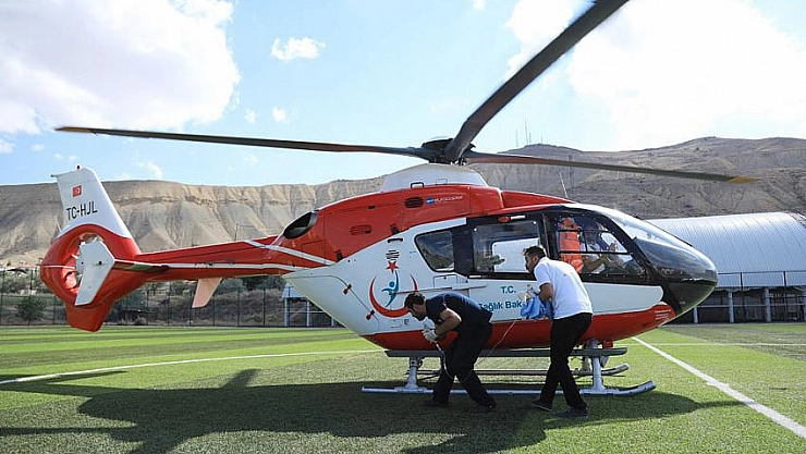 Helikopter bebek için havalandı