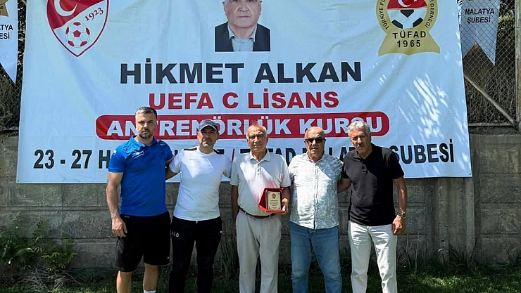 Hikmet Alkan UEFA C Antrenörlük Kursu Malatya'da Tamamlandı