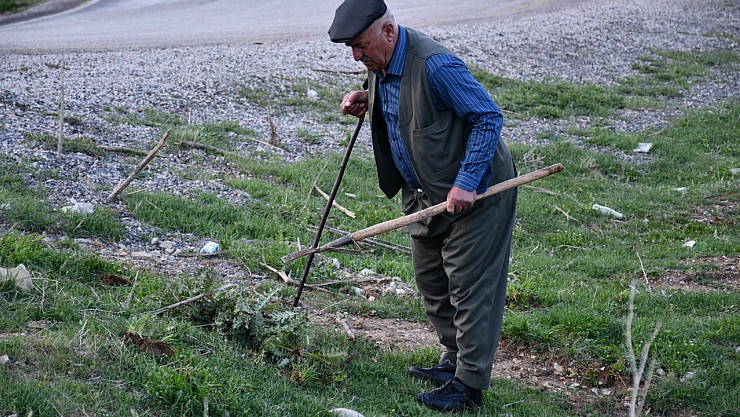 Huzura kavuşan Herekol Dağı'nda vatandaşlar pancar topladı