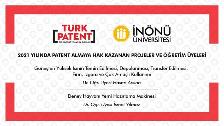İki projeye patent
