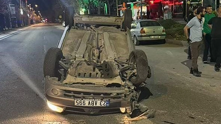 İki otomobil çarpıştı: 1 yaralı