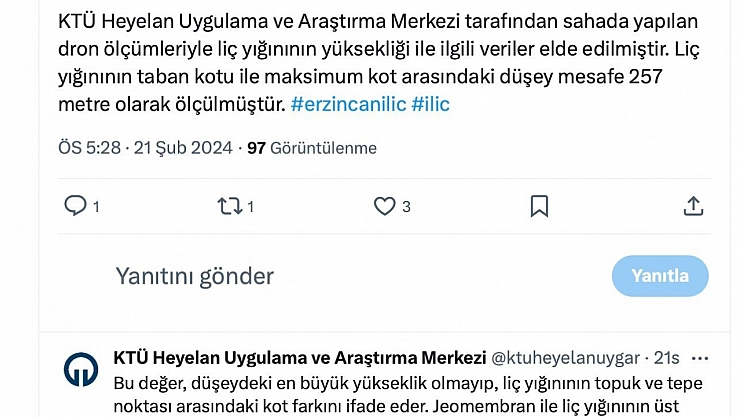 İliç'te liç yüksekliği sınırı aşıldı