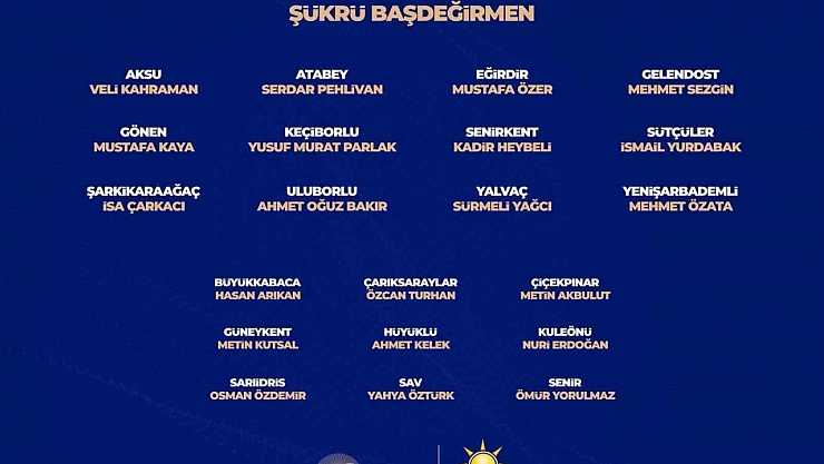 Isparta'da adaylar belli oldu