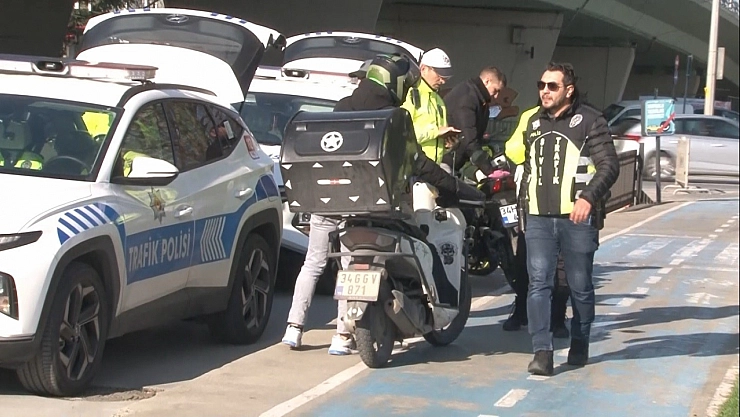 Motor kullananlara ceza yağdı