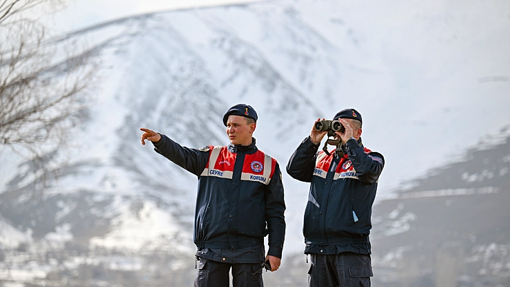 Jandarma göçmen kuş nöbetinde