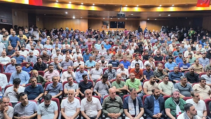 Kahta'daki Gazze Direnişimiz konferansına yoğun ilgi