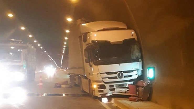 Karahan Tüneli'nde kaza