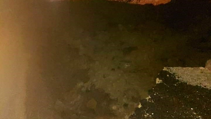 Kastamonu'da heyelan yolu ulaşıma kapandı