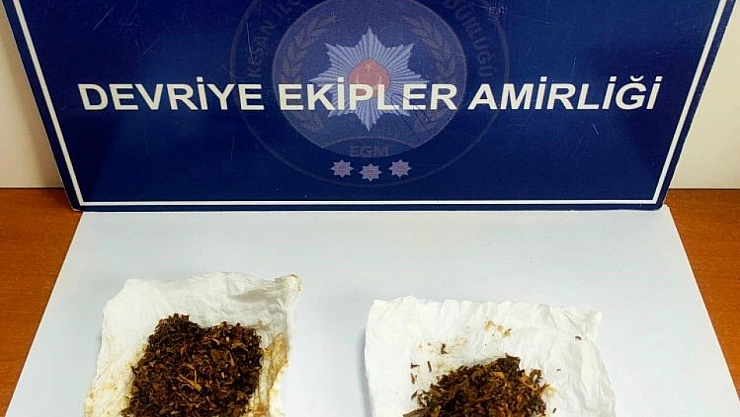Polisin durdurduğu şüpheliden uyuşturucu ele geçirildi
