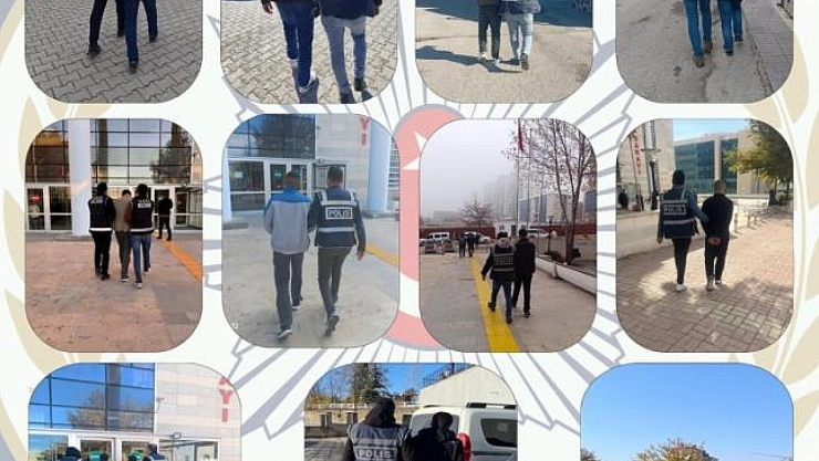 Kesinleşmiş hapis cezası bulunan 105 zanlı yakalandı