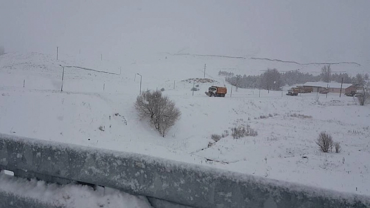 Kızıldağ'da kar etkili oldu