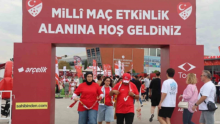 Konya'da mili maç heyecanı