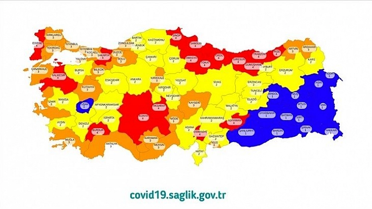 Kovid-19 risk haritası