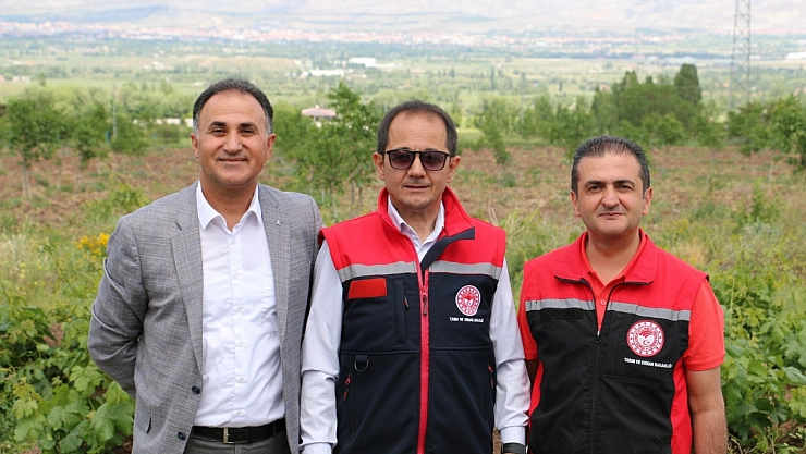 Kurduğu modern meyve bahçesinde teknolojinin imkanlarını kullanıyor