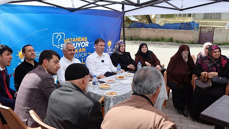 Mahalle sakinleri, belediye başkanından tandır istedi