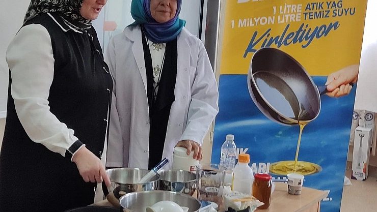 Malatya'da atık yağlar sabuna dönüşüyor