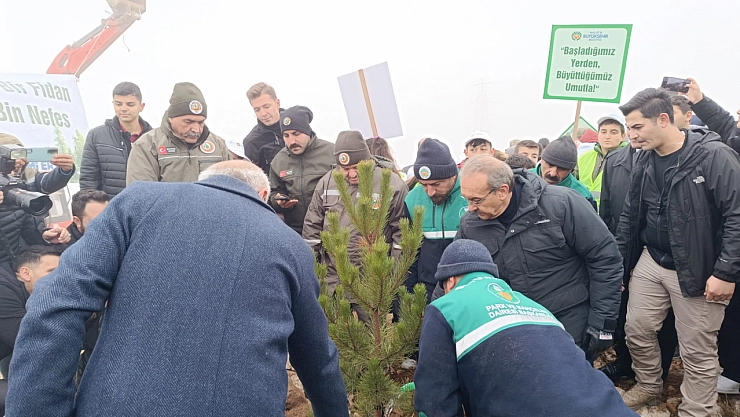 Malatya'da 10 bin 444 fidan toprakla buluştu